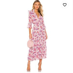 MISA Los Angeles pamelina dress lilac floral